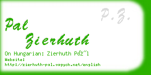 pal zierhuth business card